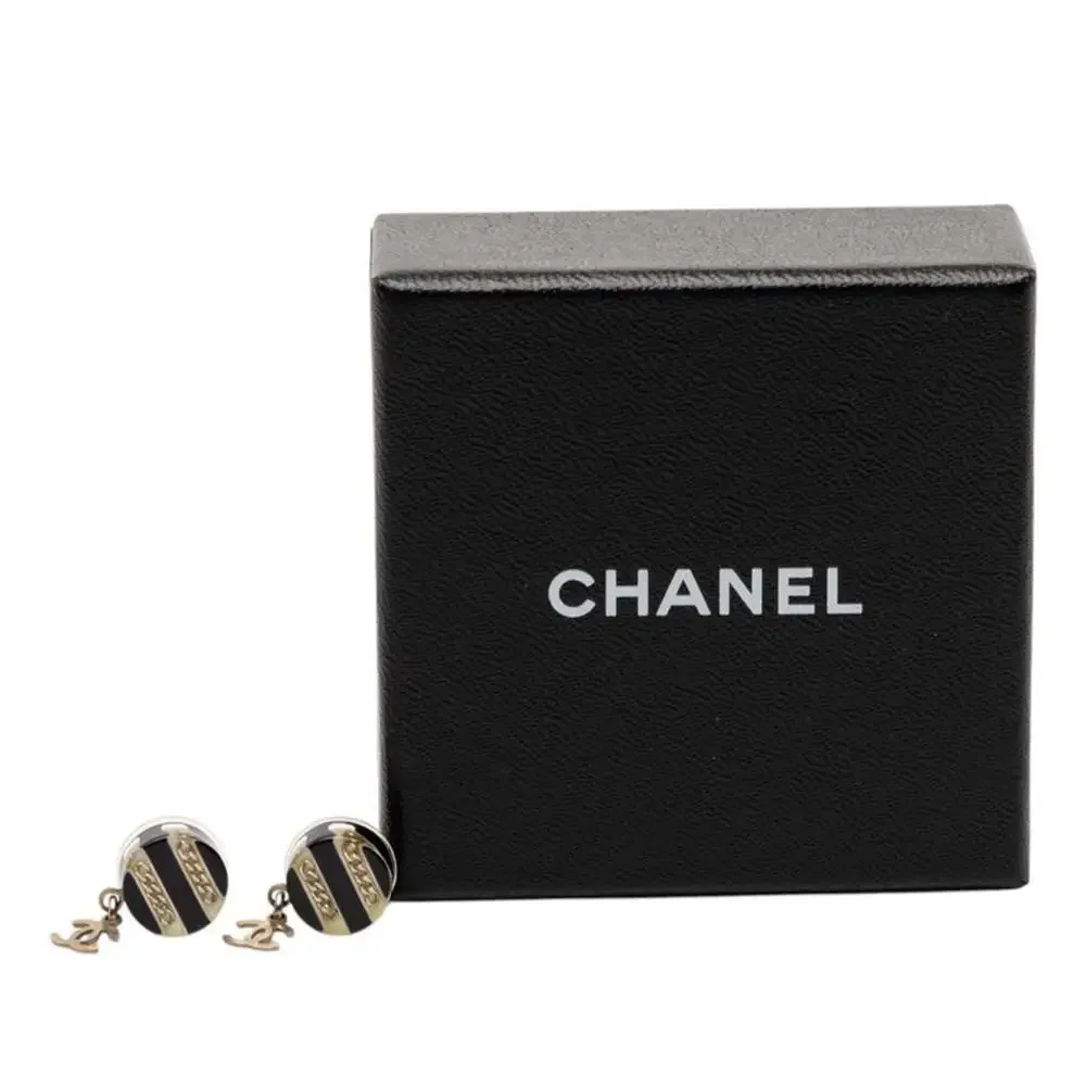 Chanel Cc Logo Earrings Gold-Tone Metal #256792C65B